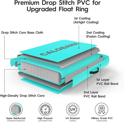 CALOBANA - Hamaca inflable redonda flotante para agua