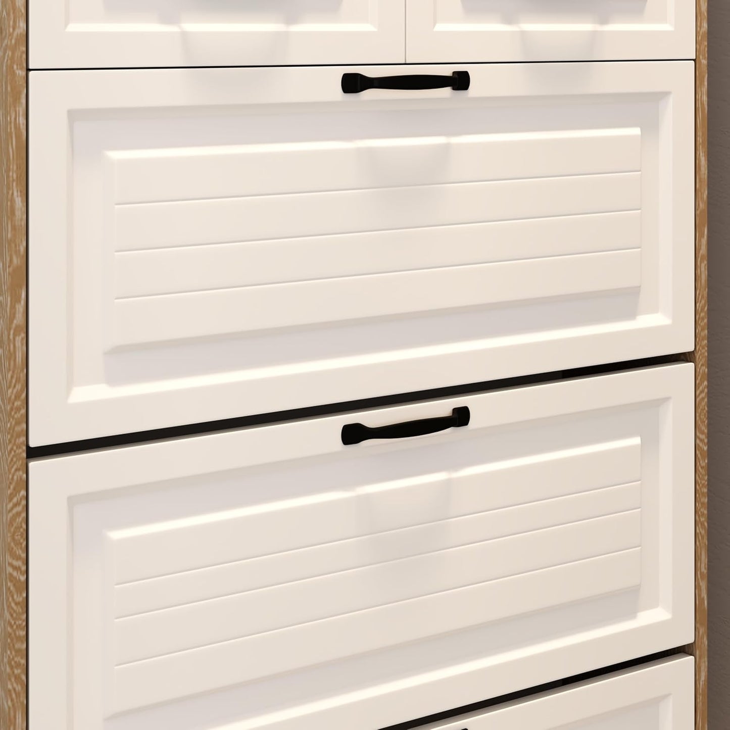 Moderno mobile porta scarpe con 3 cassetti ribaltabili