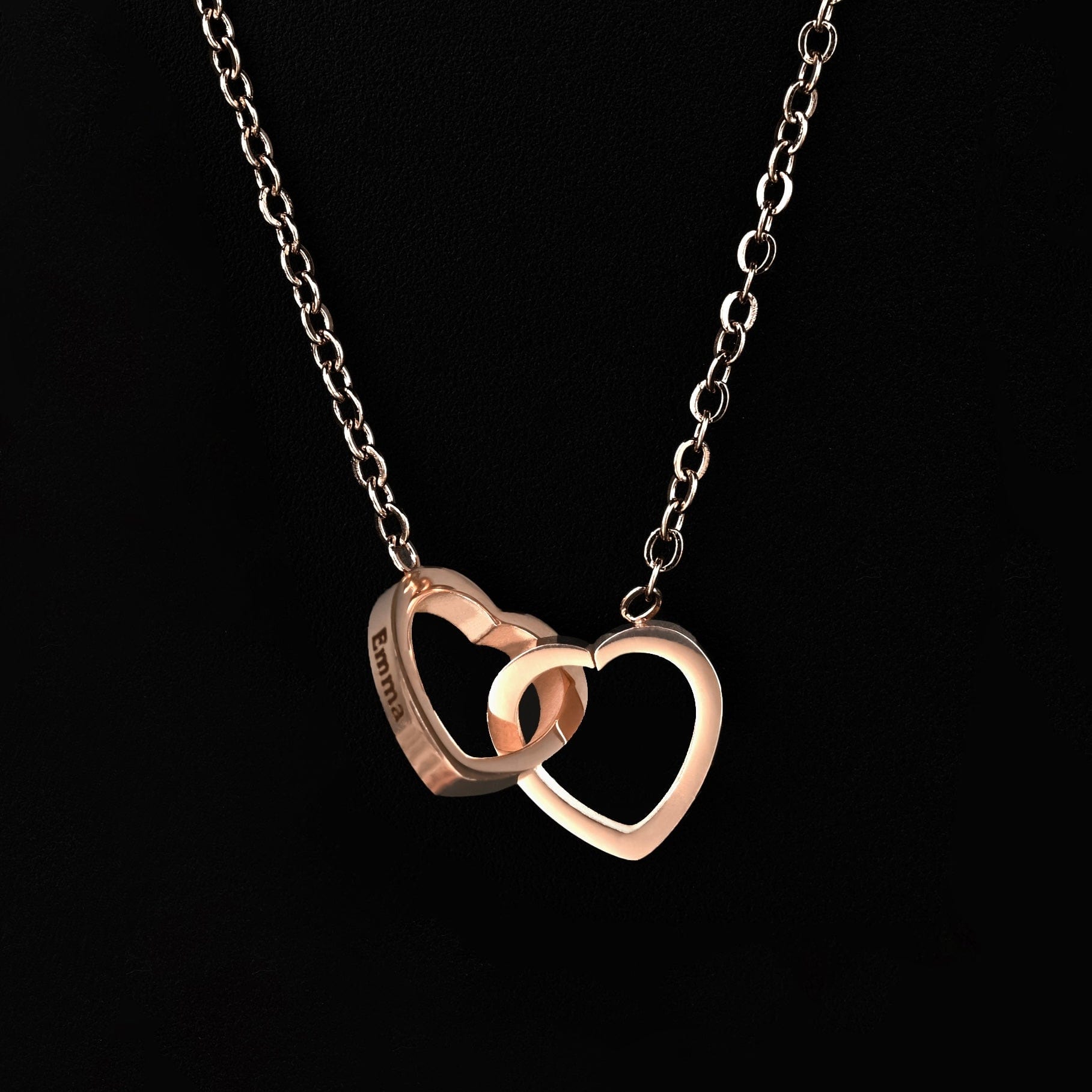 Sparkly Roses Eternal Rose Box - W/ Engraved Necklace & Real Rose