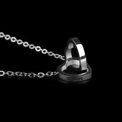 Sparkly Roses Eternal Rose Box - W/ Engraved Necklace & Real Rose