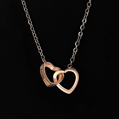 Sparkly Roses Eternal Rose Box - W/ Engraved Necklace & Real Rose