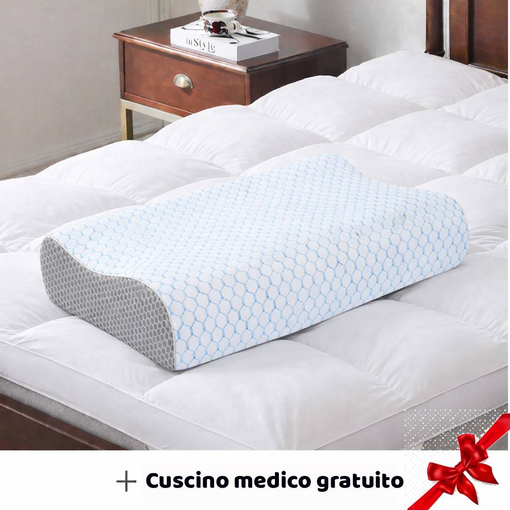Topper materasso Cloud con cuscino medico in omaggio